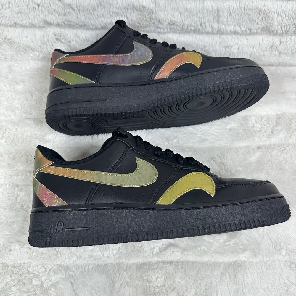 Nike Air‎ Force 1 Low 'Misplaced Swoosh - Black' CK7214-001 Men's Shoes Size 9 - Picture 5 of 10